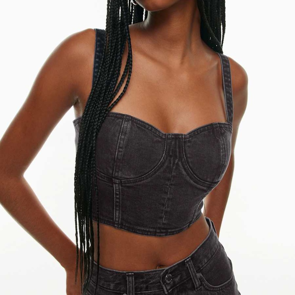 enim Forum The Cecily Denim Bralette Size S